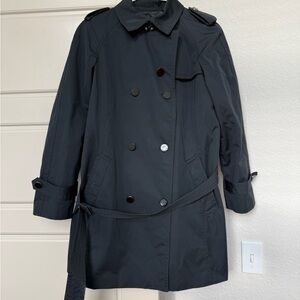Talbots Elegant Black Trench Coat